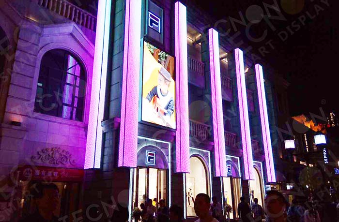 Outdoor LED Display Screen Case Study: Fila Store in Wuhan