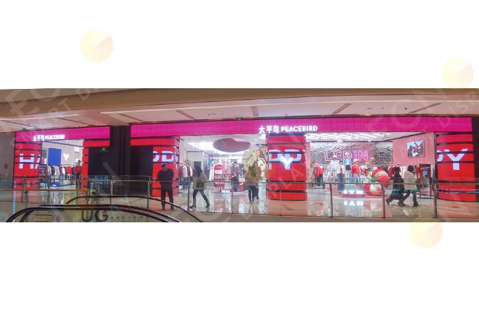 PEACEBIRD Store Chongqing: Transforming Retail with LED Video Display