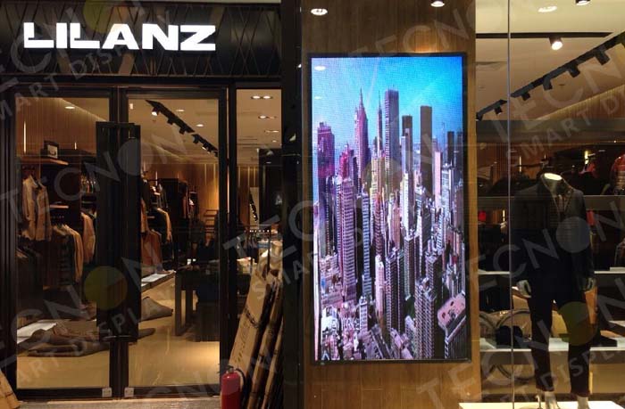 Indoor LED Display Screen at LILANZ Menswear Store