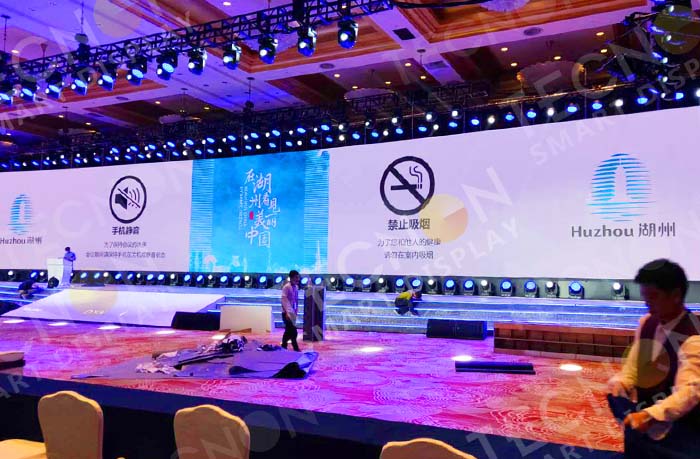 LED Backdrop Screen at Huzhou Chamber of Commerce Event