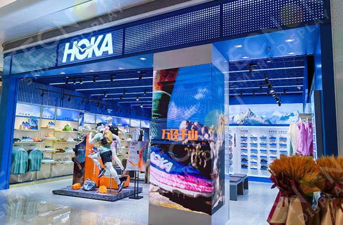 HOKA Shenzhen Store Three-Sided LED Display Upgrade