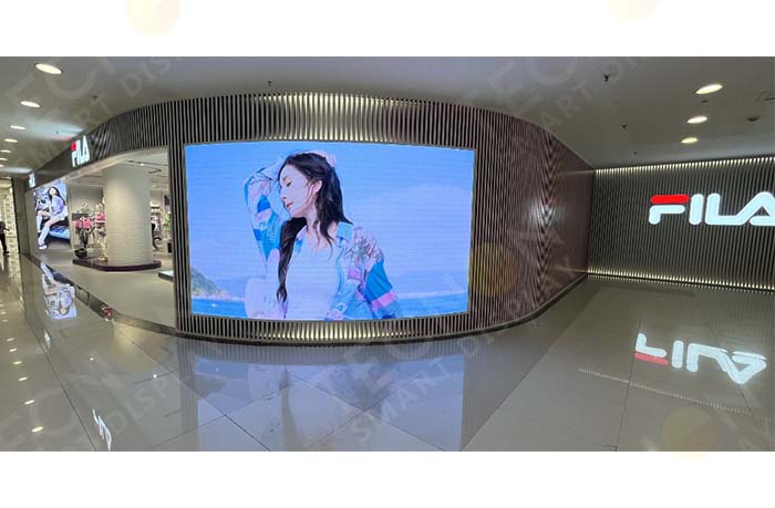 P2.5 indoor LED board curved display in Jining