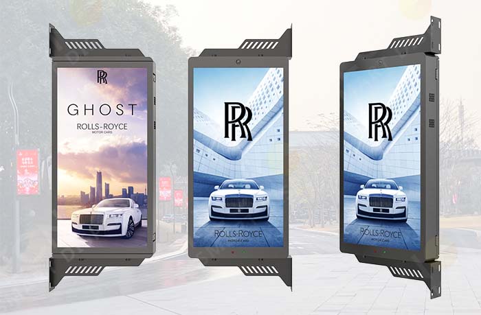 Three-view design diagram of the LED pole screen