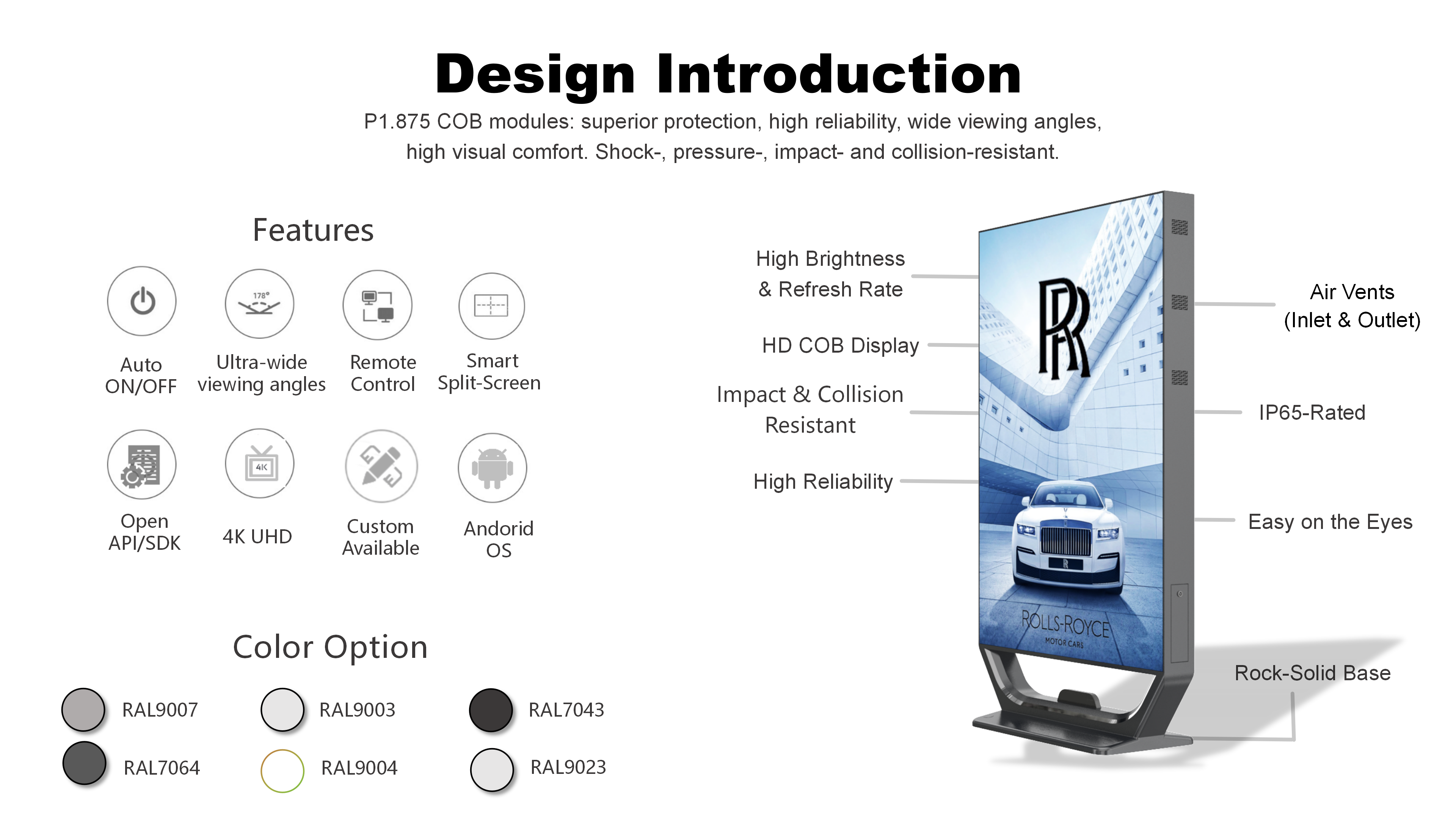 Ourdoor COB LED Advertising Display 93 inch details_03