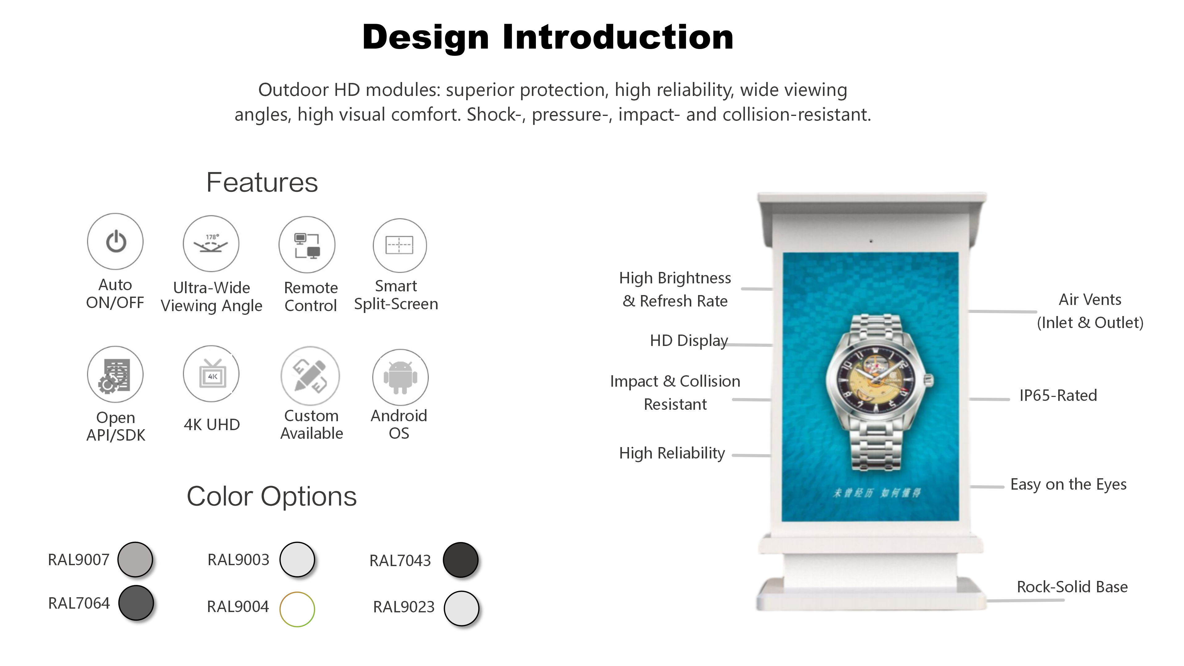 Ourdoor Freestanding Digital Display details 03