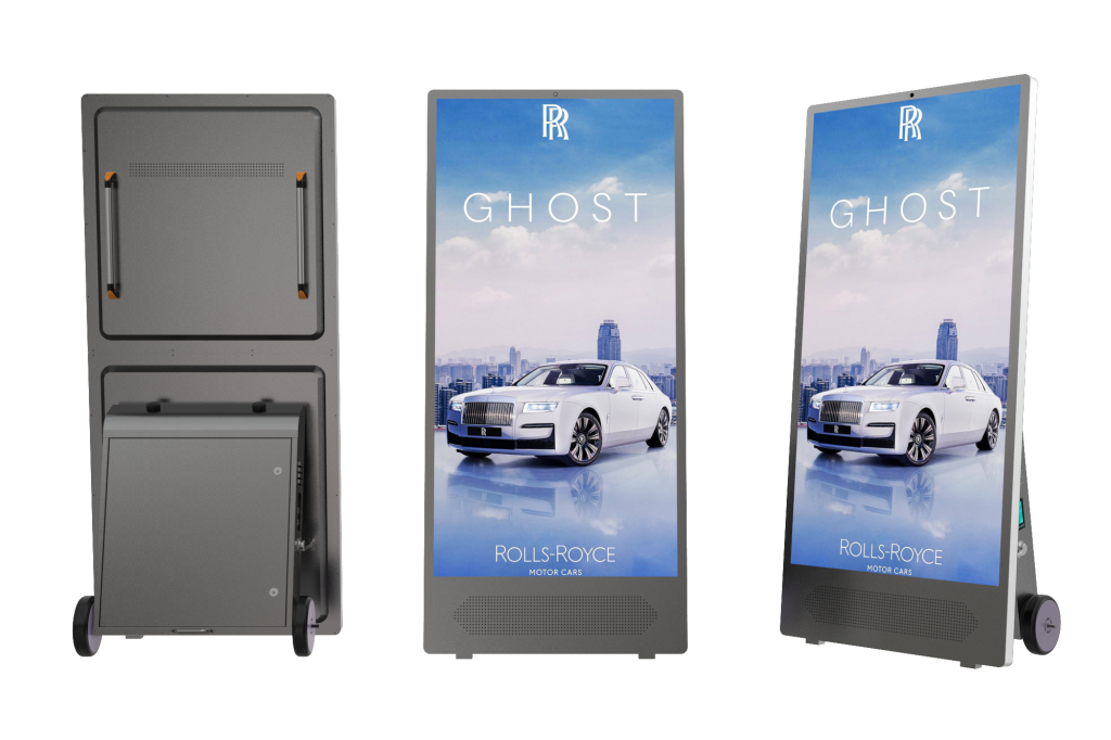 Outdoor Mobile A Frame Battery Operated Digital Signage