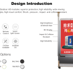 Outdoor Portable LED Poster with Wheels details 03