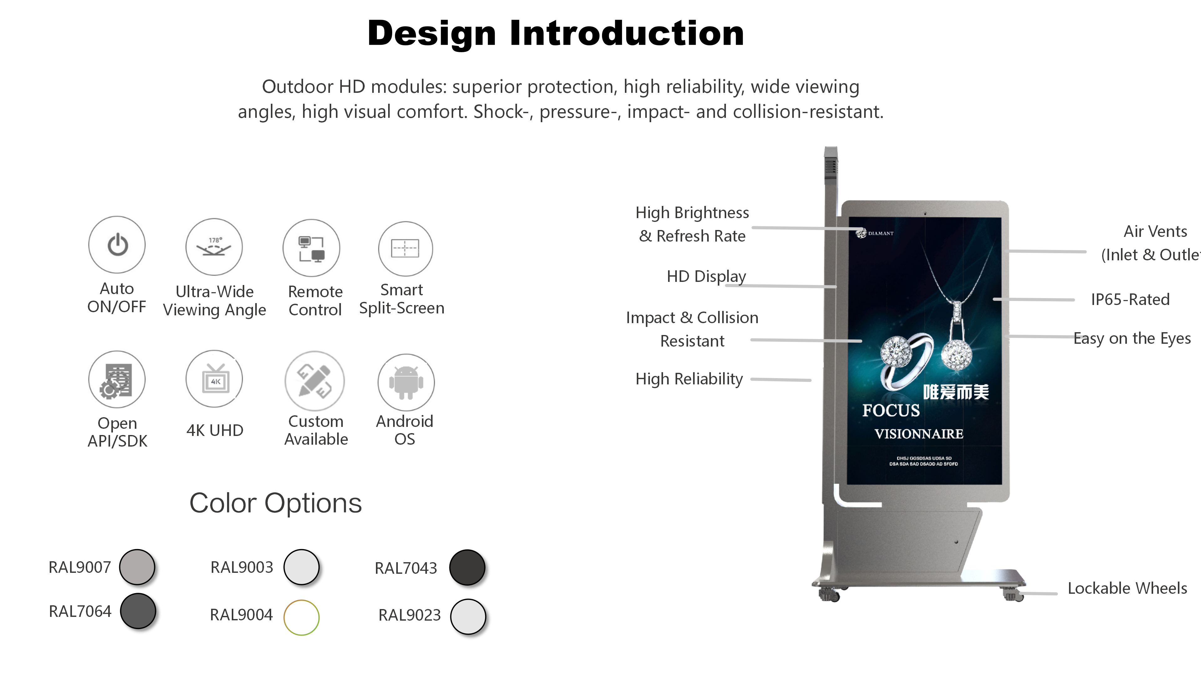 Outdoor Portable LED Poster with Wheels details 03 alter