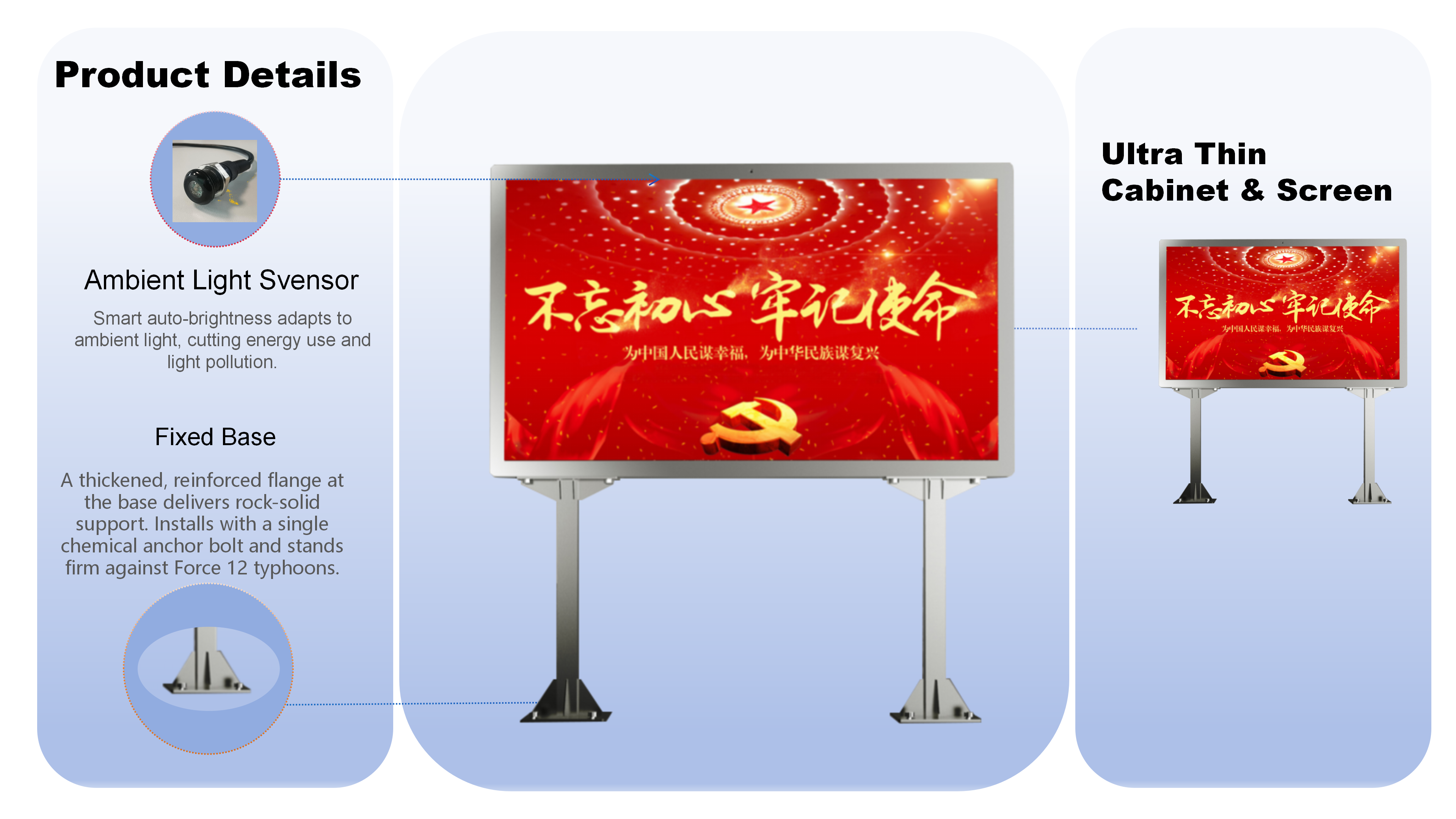 Outdoor Smart City All Weather Large Format LED Display detail 01