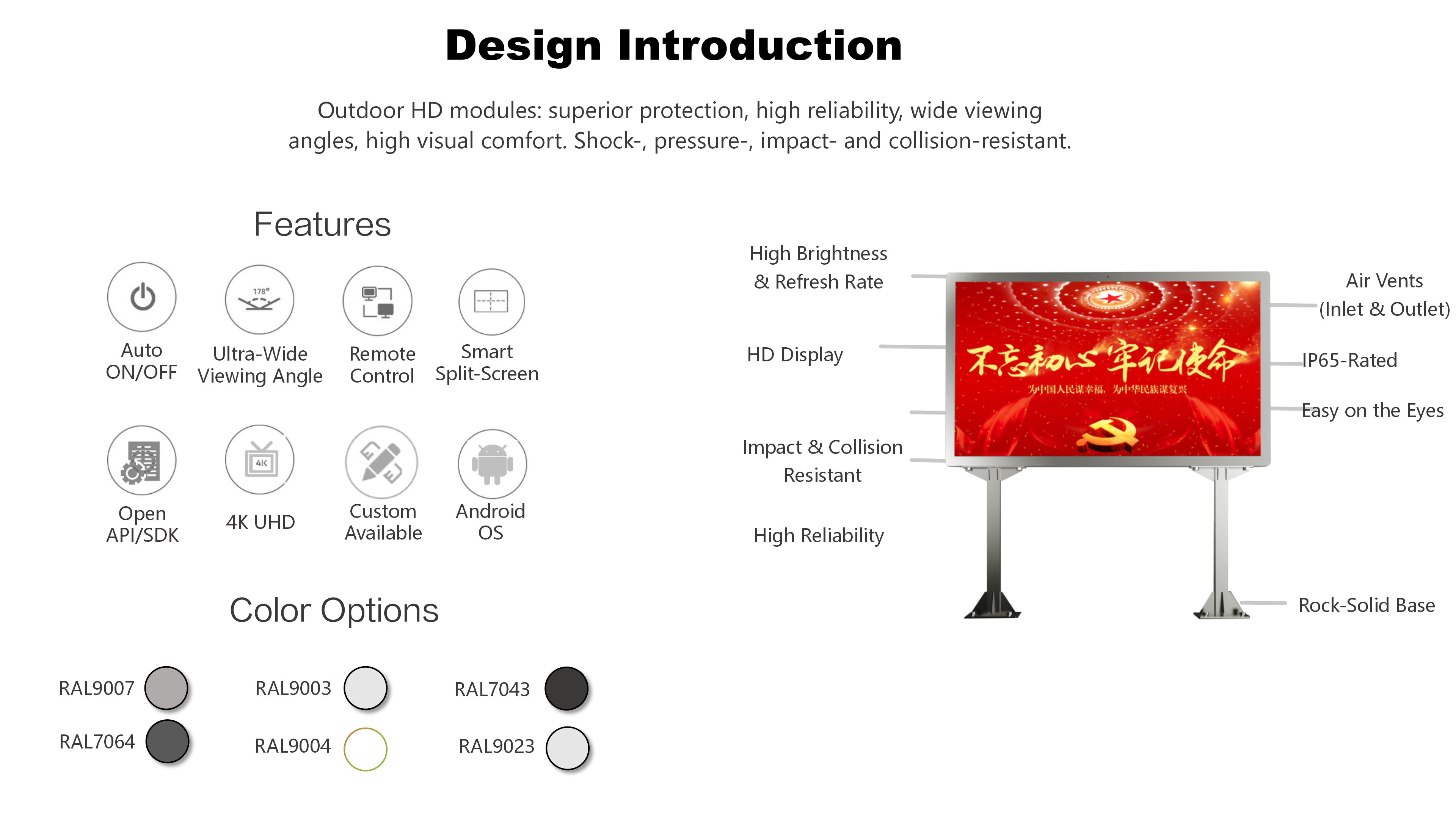 Outdoor Smart City All Weather Large Format LED Display detail 03