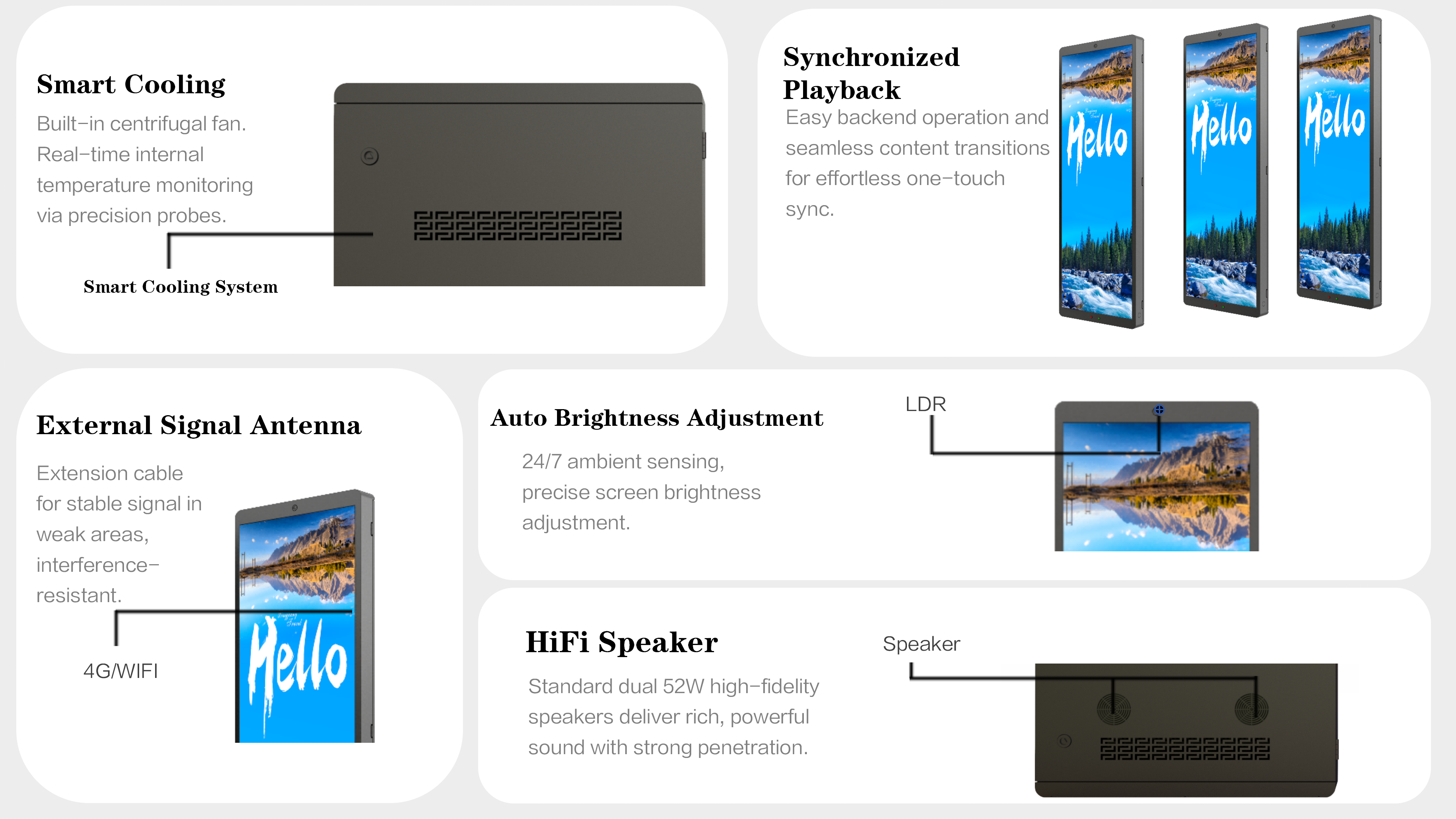 Single Sided LED Pole Screen Feature Details 01