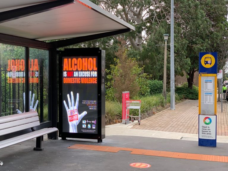 Sydney bus stop: a unique scenery
